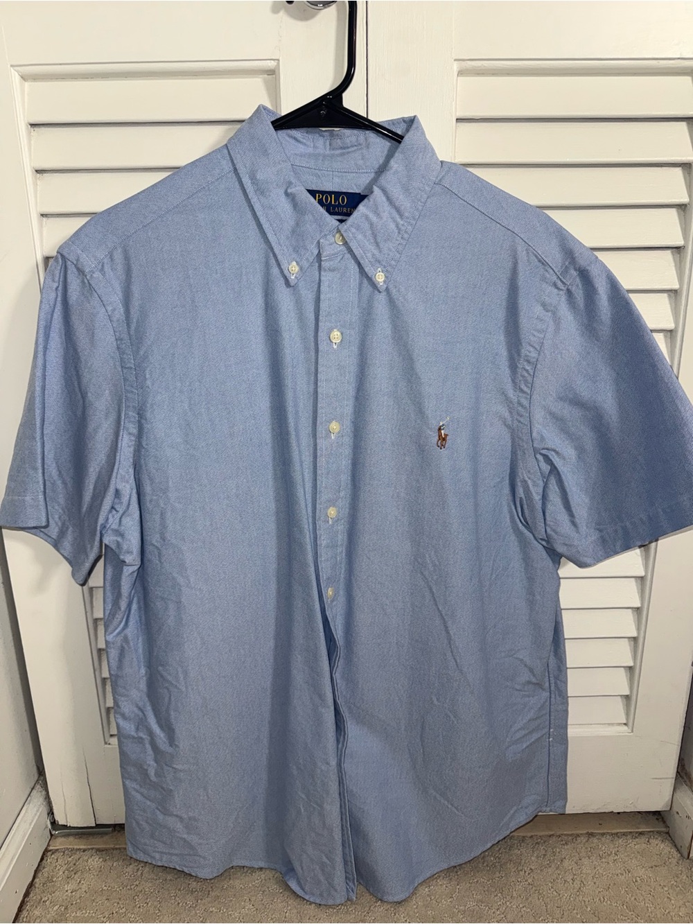 Ralph Lauren Classic Fit Oxford Shirt Short-Sleeve Blue